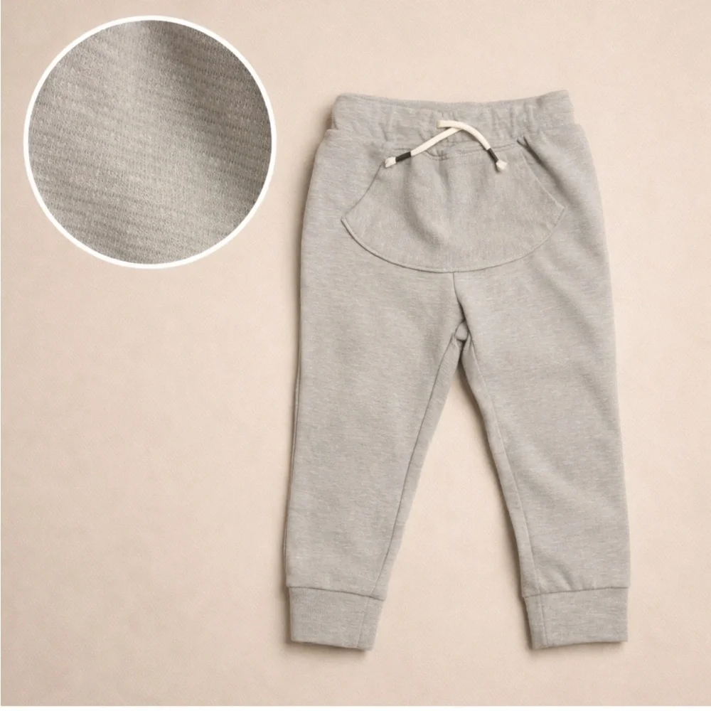 Cat & Jack Toddler Jogger Sweatpants Size 3T Light Gray Elastic Waist
